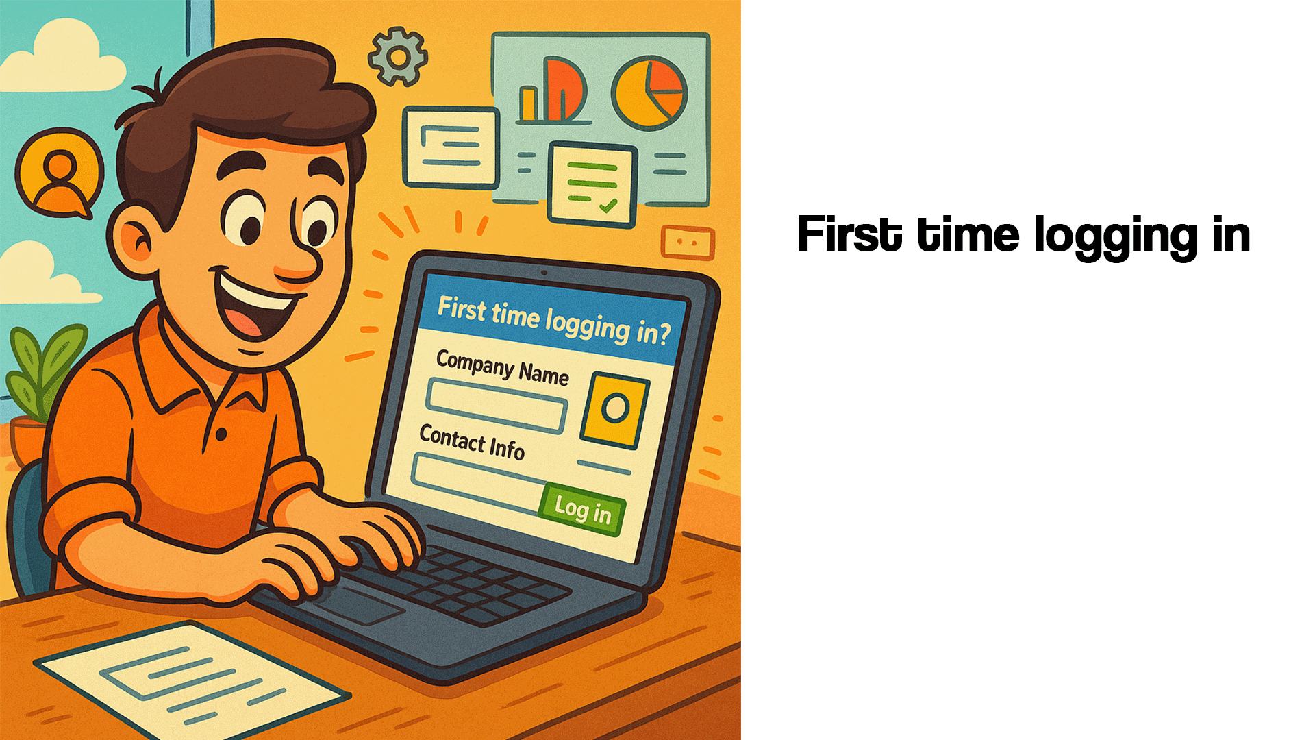 Login for the first time